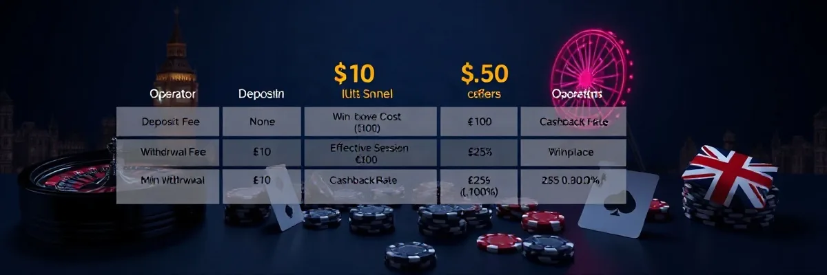Comparing the Full Cost Stack Across Operators for players in the UK
